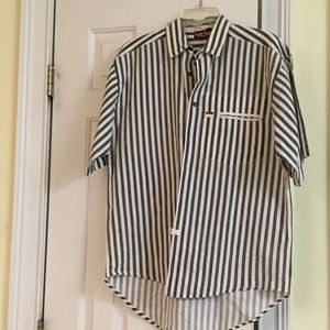 Striped Button-Down Shirt